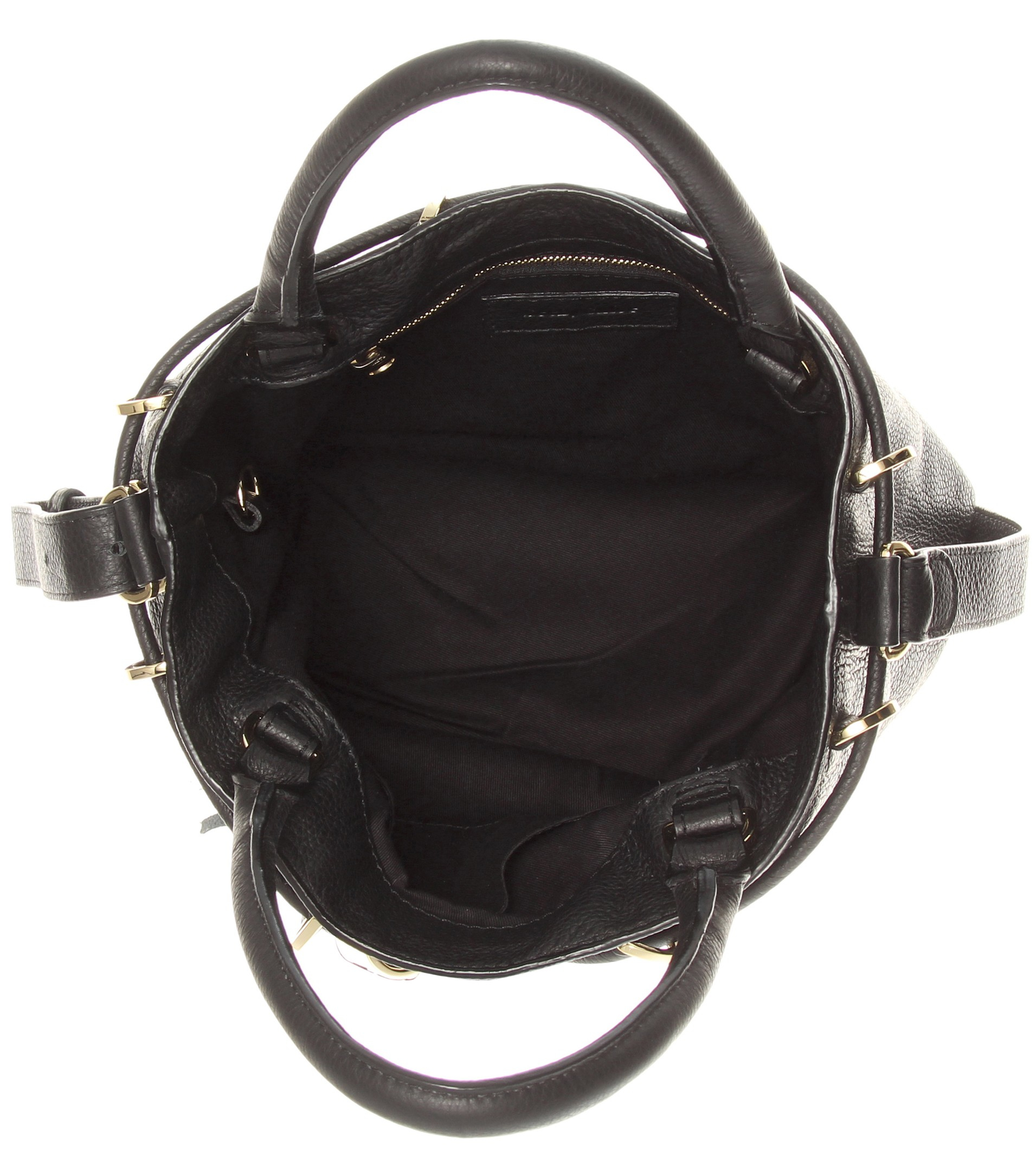 See by chloé Vicki Large Leather Bucket Bag in Black | Lyst