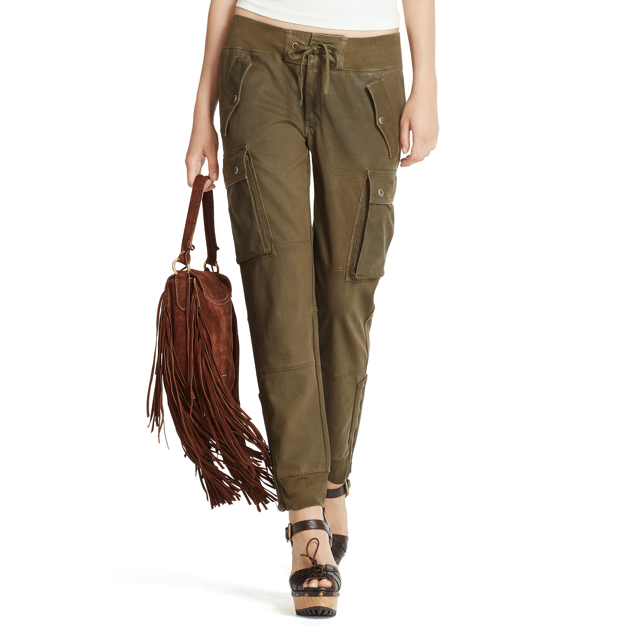 green polo cargo pants