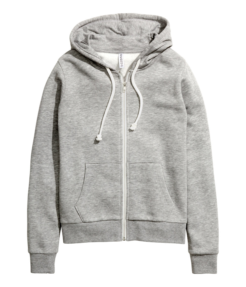 H&M Hooded Jacket in Gray Lyst