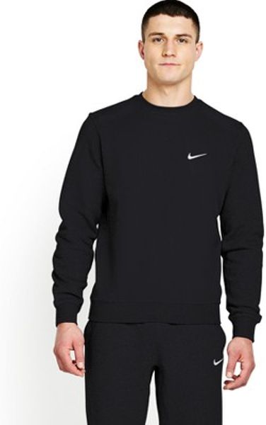 Nike Mens Club Crew Neck Sweatshirt in Black for Men | Lyst