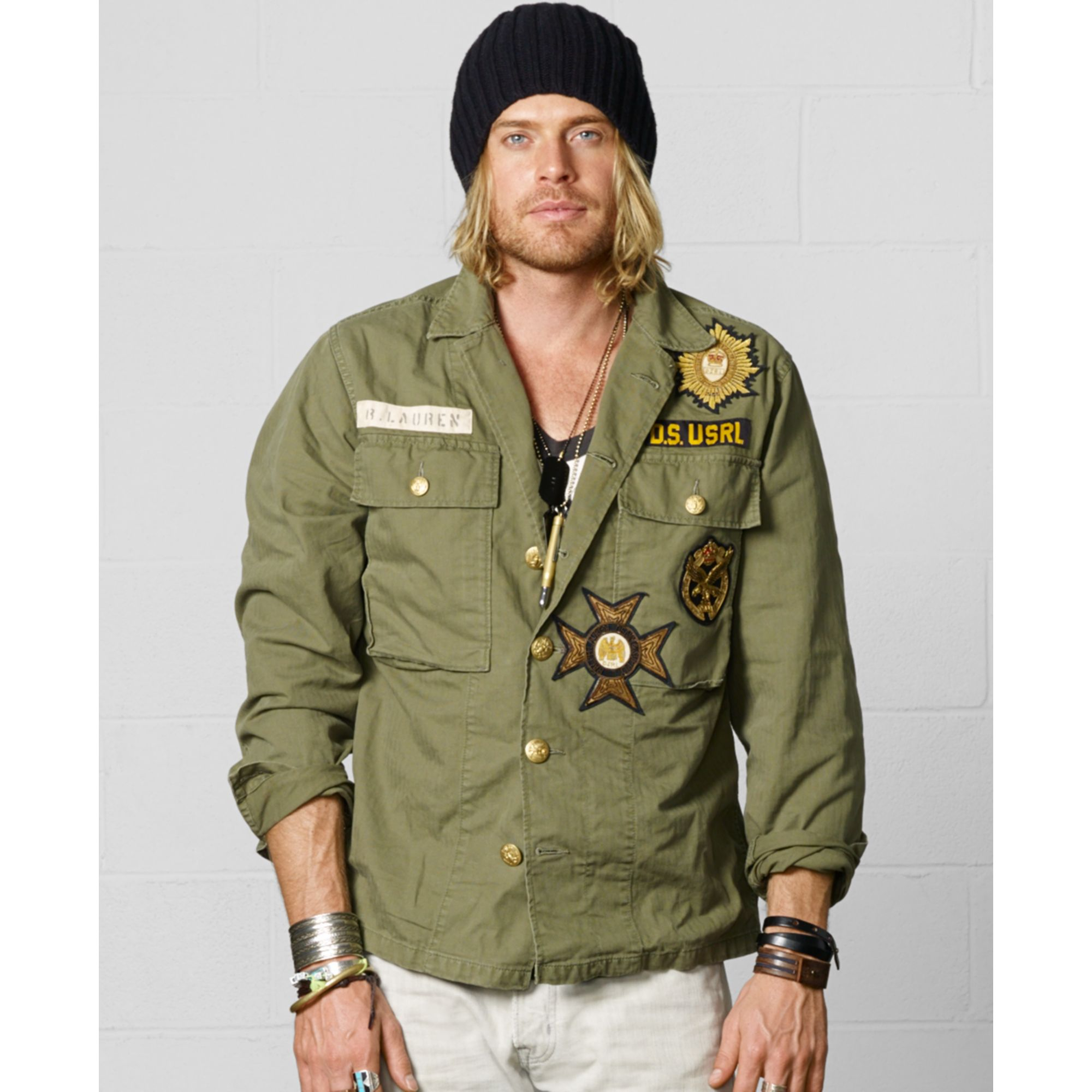 Denim & Supply Ralph Lauren Military Shirt Jacket in Green for Men ...