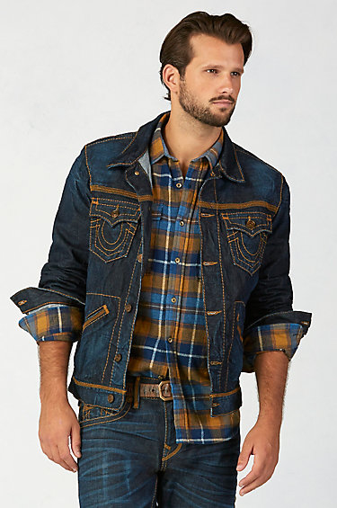mens beige flannel shirt