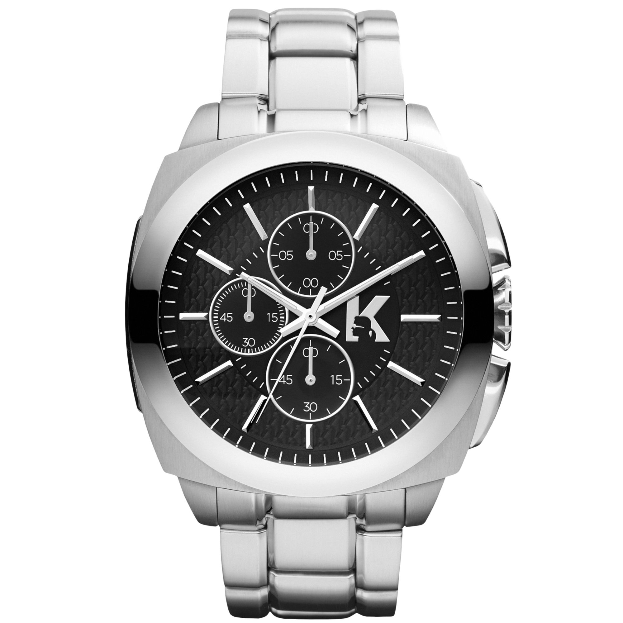 Karl Lagerfeld | Silver Unisex Chronograph Stainless Steel Bracelet