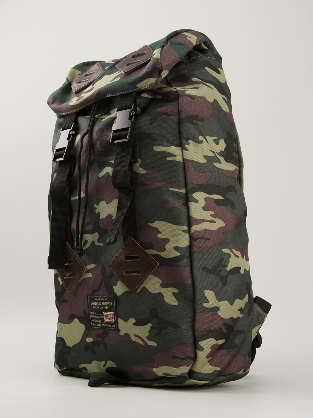 Ralph lauren Camouflage Backpack in Green for Men | Lyst