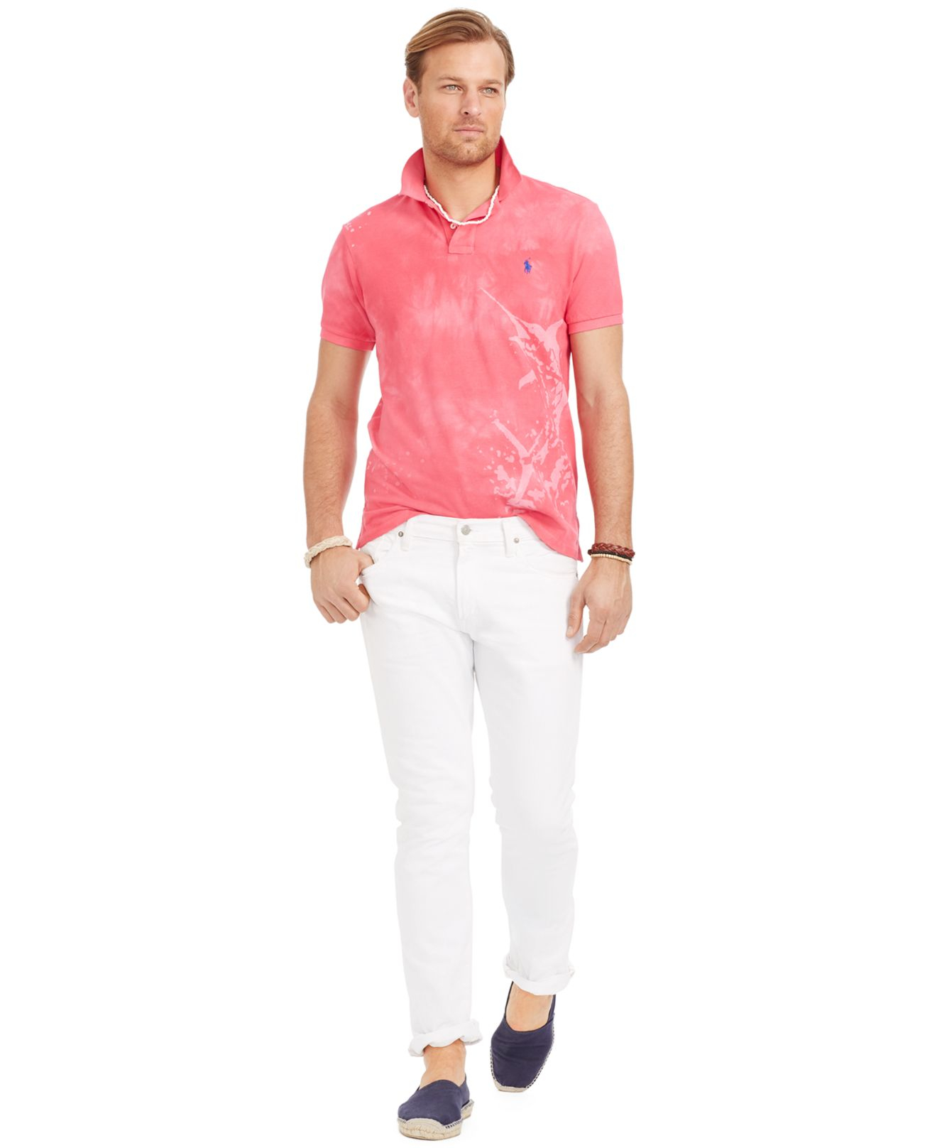 Lyst - Polo Ralph Lauren Big And Tall Custom-fit Tropical-print Polo ...