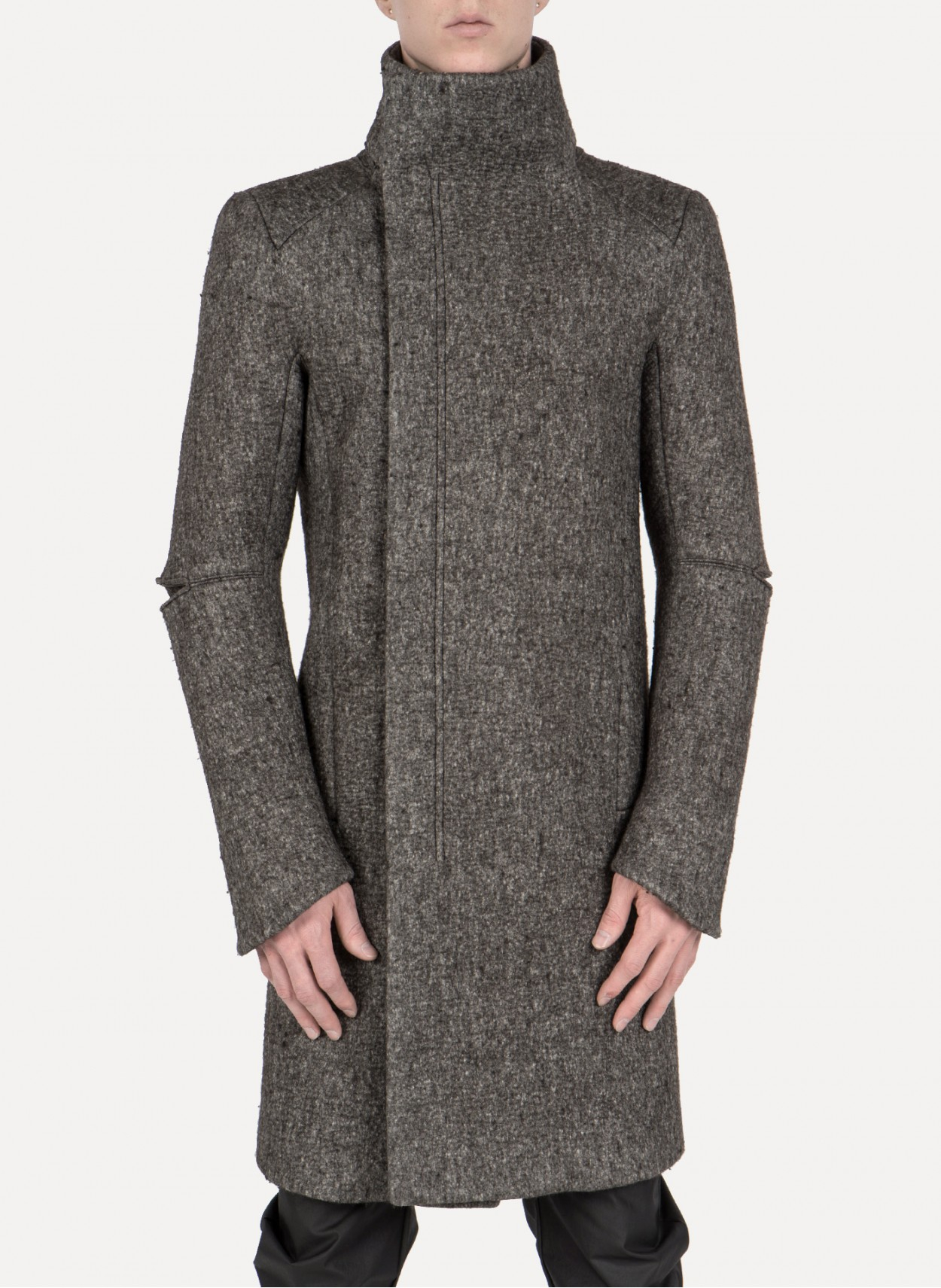 Y. project High Neck Coat in Gray for Men | Lyst