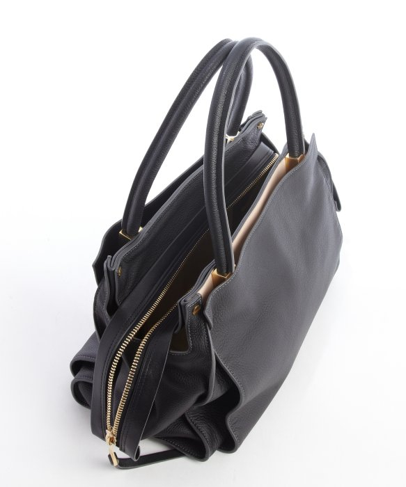 knockoff chloe handbags - Chlo Black Leather \u0026#39;dree\u0026#39; Top Handle Bag in Black | Lyst