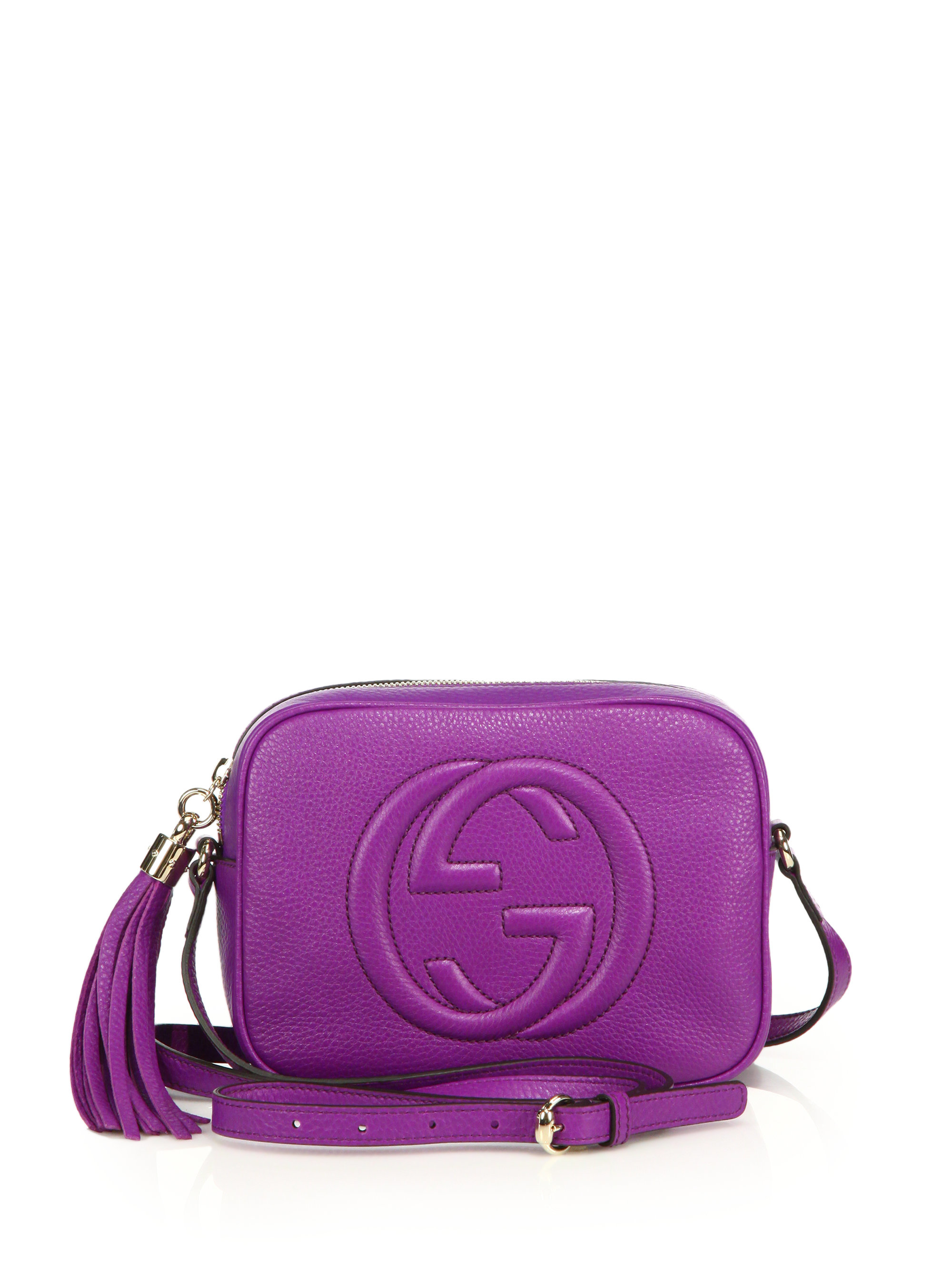Lyst Gucci Soho Leather Disco Bag In Purple Gallery