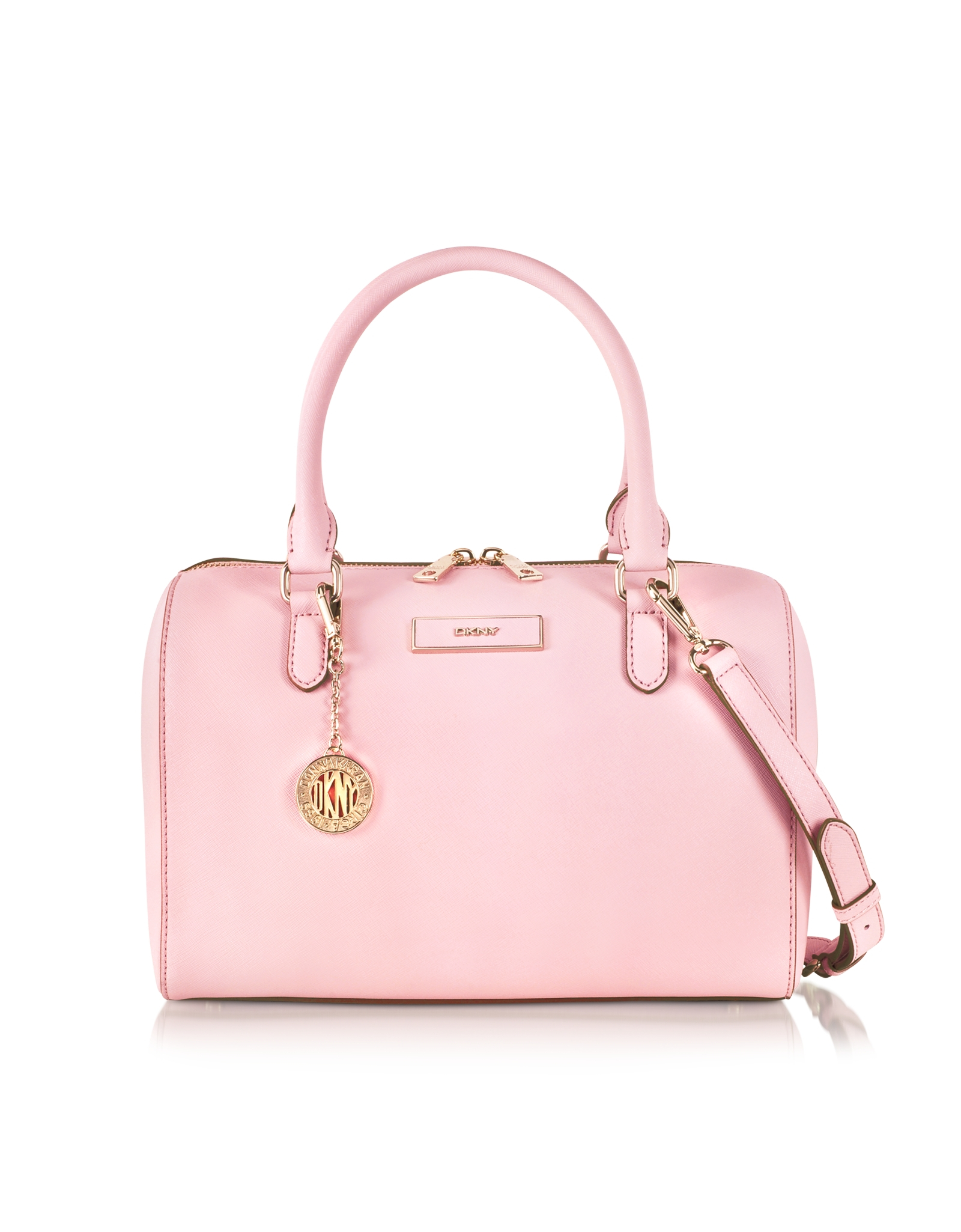 Lyst - Dkny Bryant Park Saffiano Leather Satchel Bag in Pink