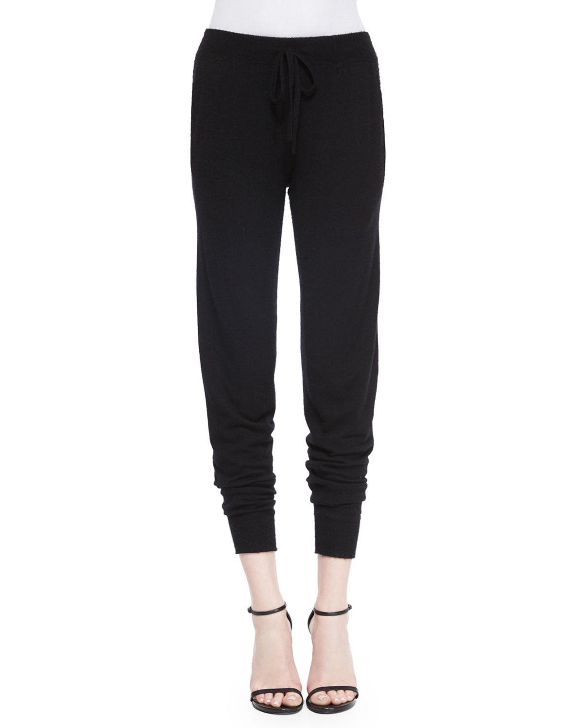 Lyst - Donna Karan Stretch Cashmere-Blend Sweatpants in Black