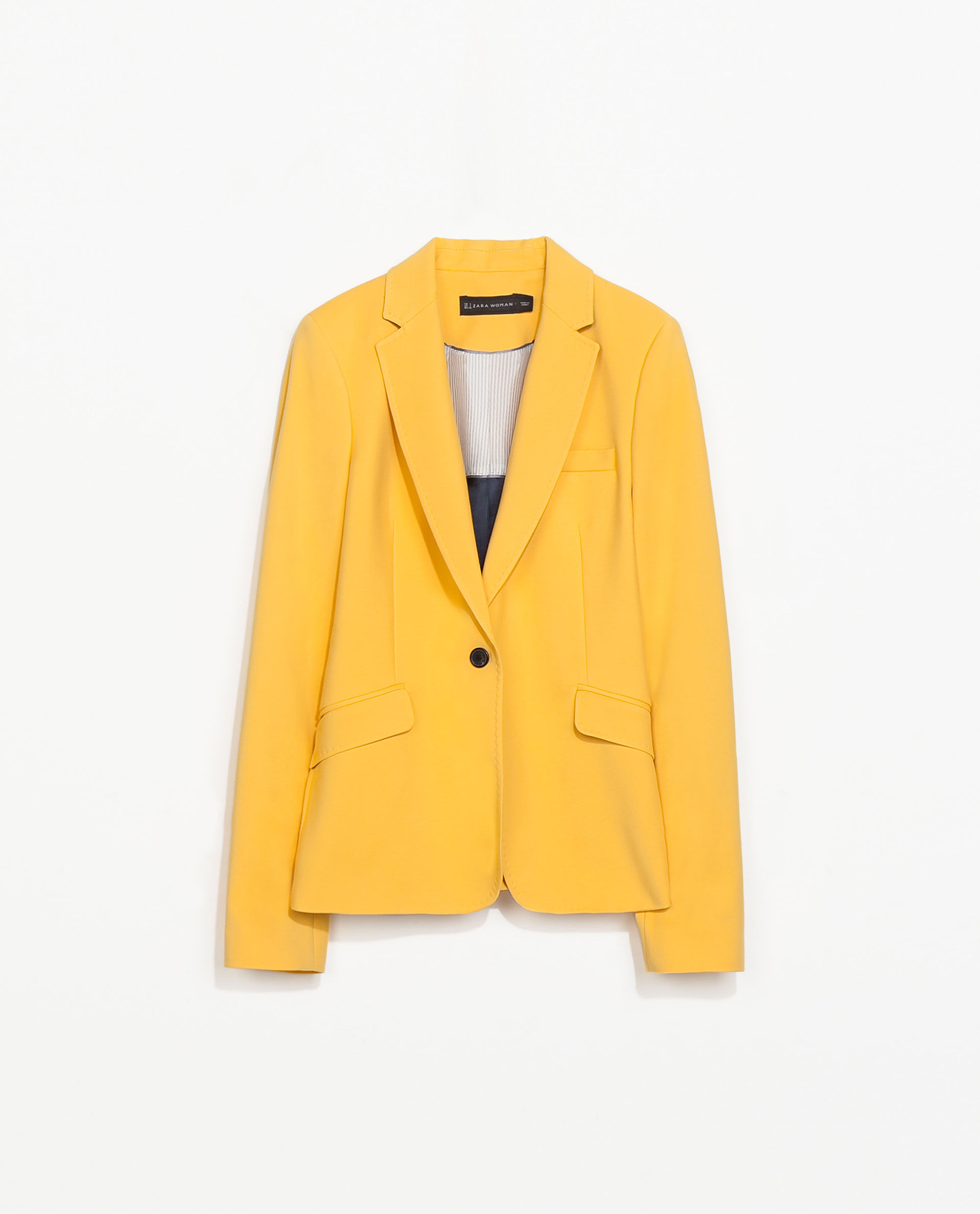 Zara Tailored Blazer in Yellow (Light yellow) | Lyst