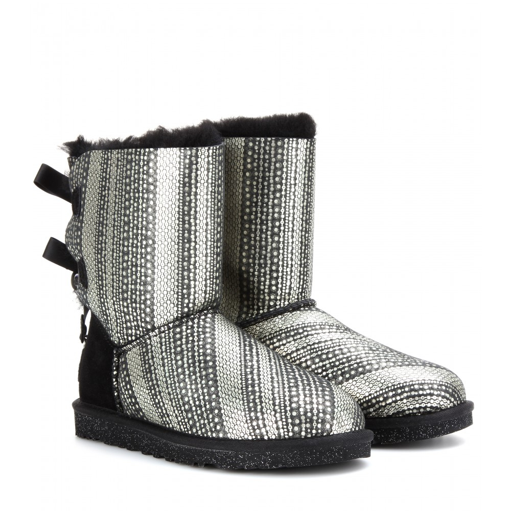 Lyst - Ugg Bailey Bow Bling Shearlinglined Boots in Black