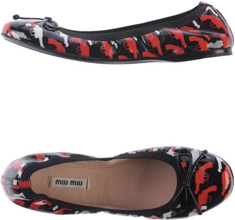 miu miu black ballet flats