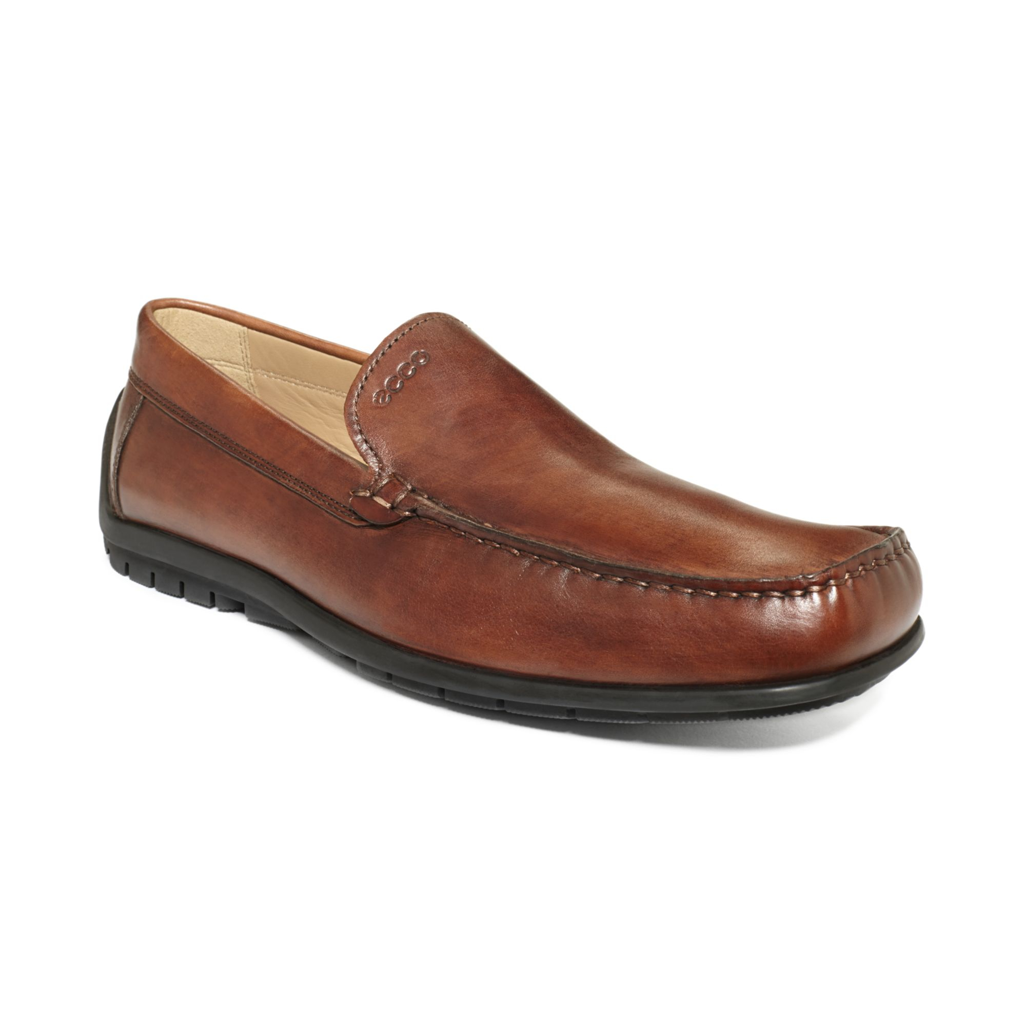 Ecco Soft Slip-On Loafers in Brown for Men (Cognac) | Lyst