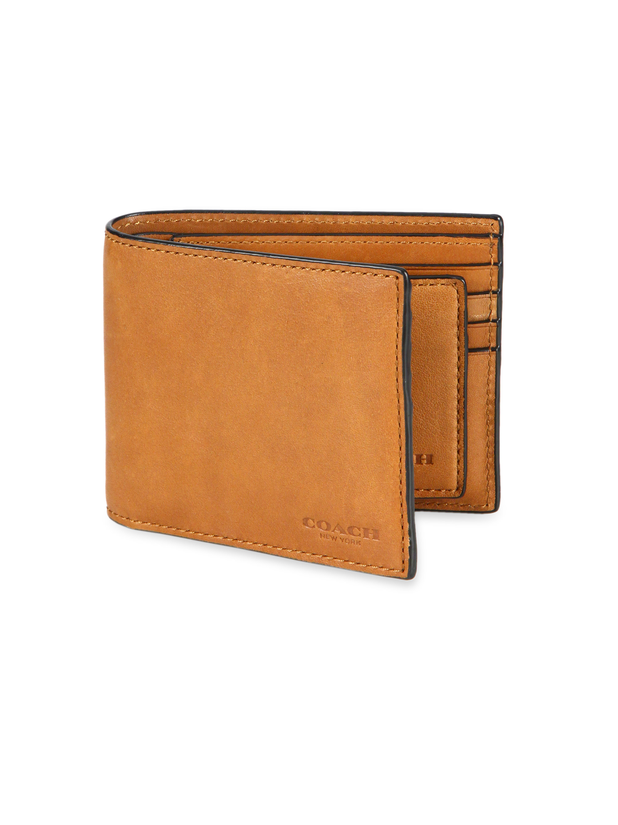 Coach Leather  Wallet  in Brown  for Men  Lyst
