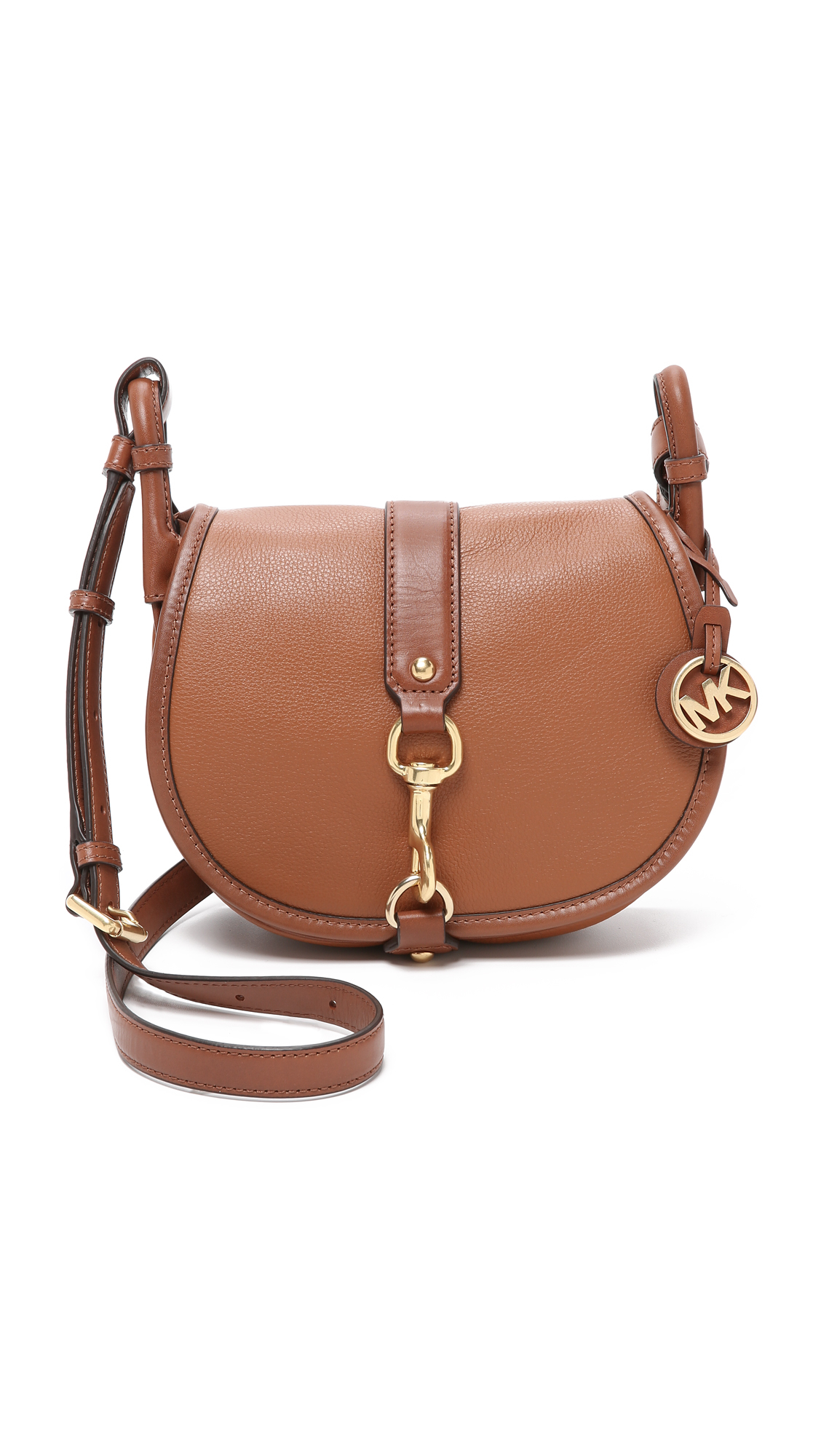 Lyst - Michael Michael Kors Jamie Saddle Bag in Brown