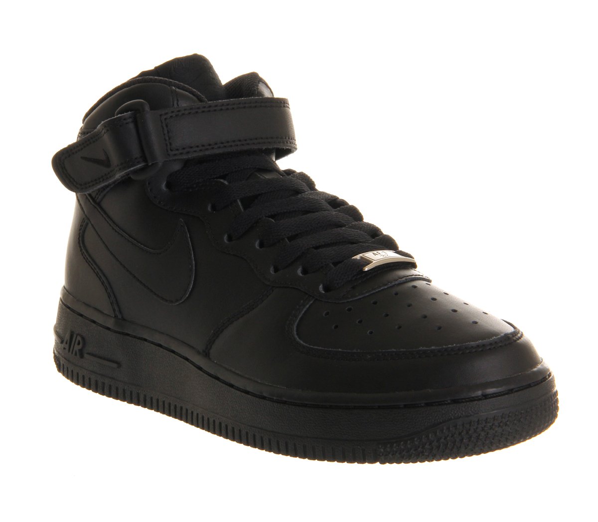 Nike Air Force Mid '07 Leather High-top Sneakers in Black - Save 53% | Lyst