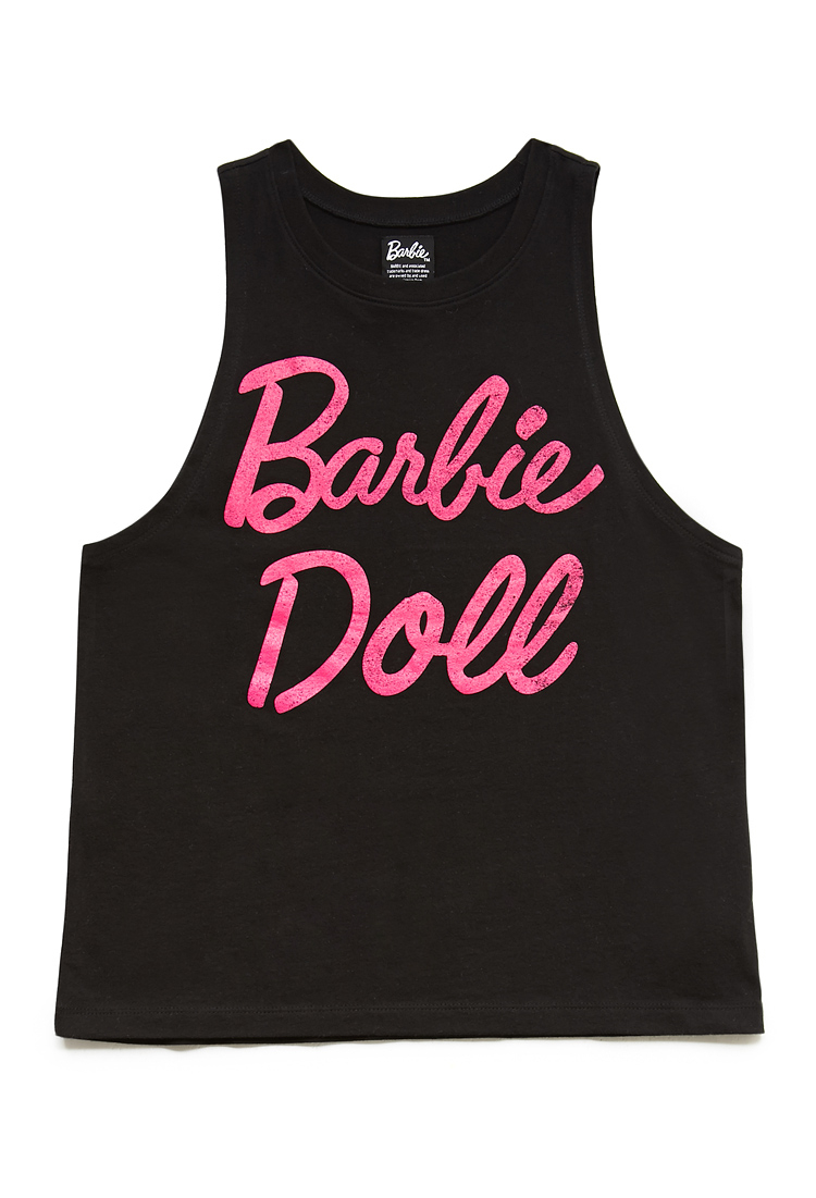 Forever 21 Barbie Doll Muscle Tee in Black Lyst