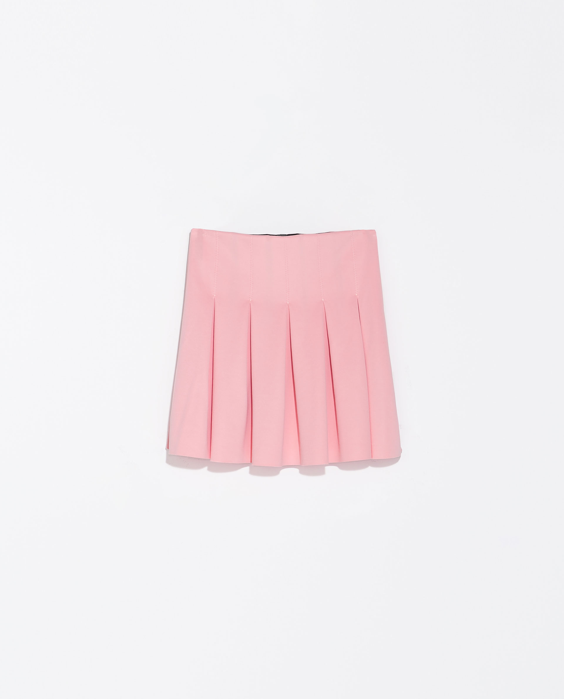 Zara Pleated Skirt in Pink | Lyst