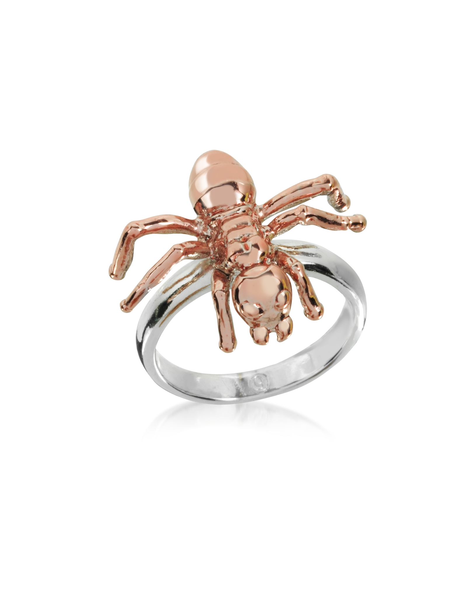 Lyst - MM6 by Maison Martin Margiela Two Tone Brass Spider Ring in Metallic