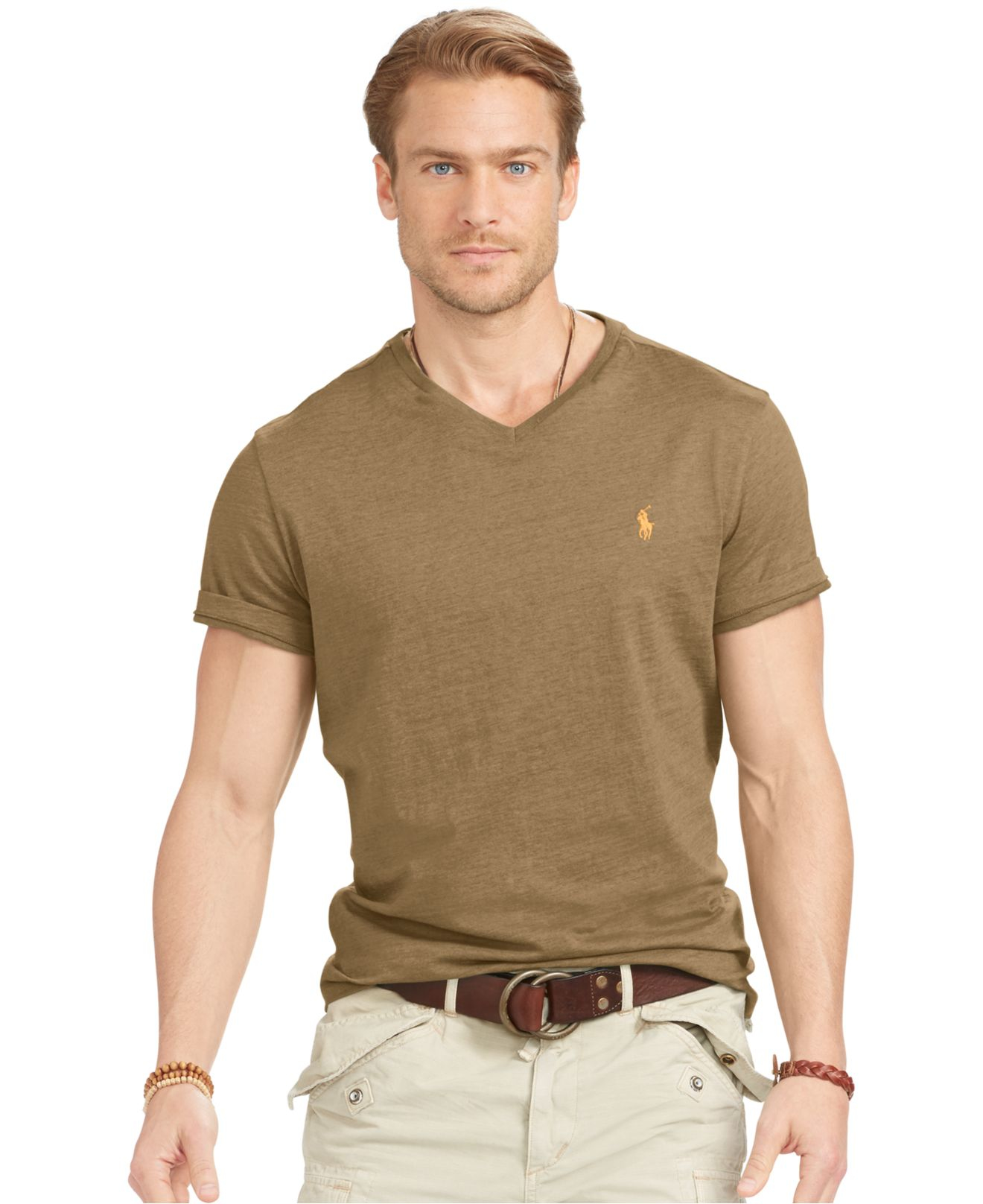 Polo Ralph Lauren Jersey V-neck in Green for Men | Lyst