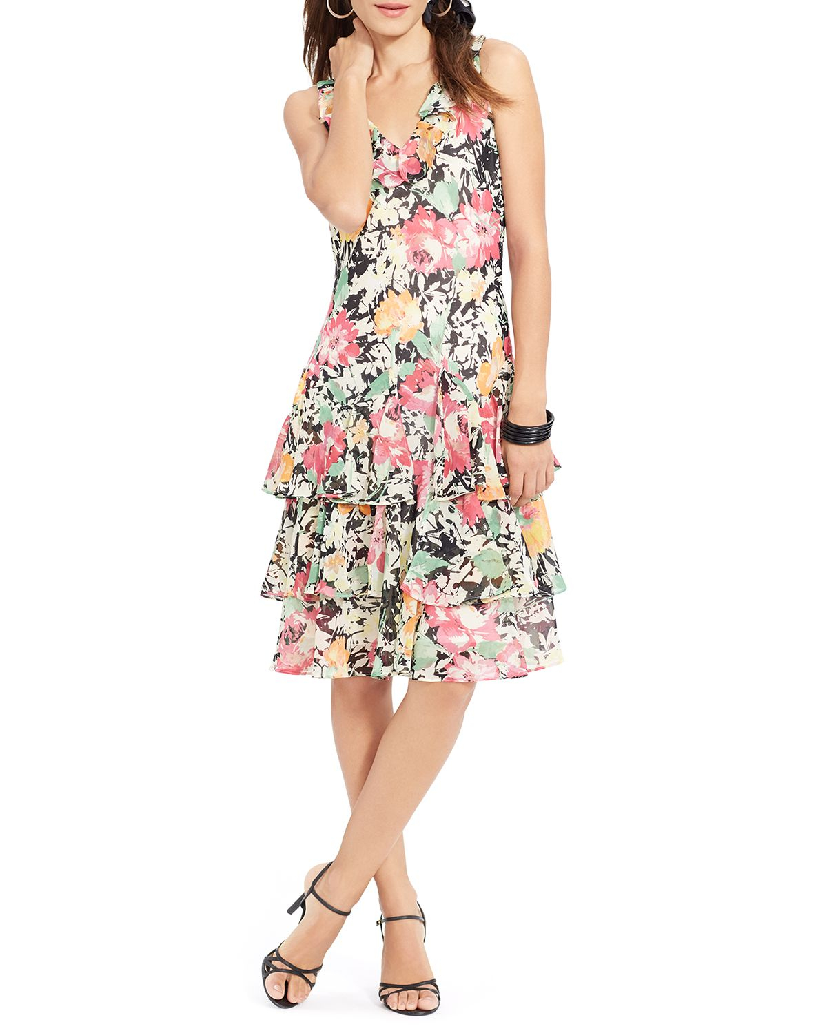 ralph lauren floral gown