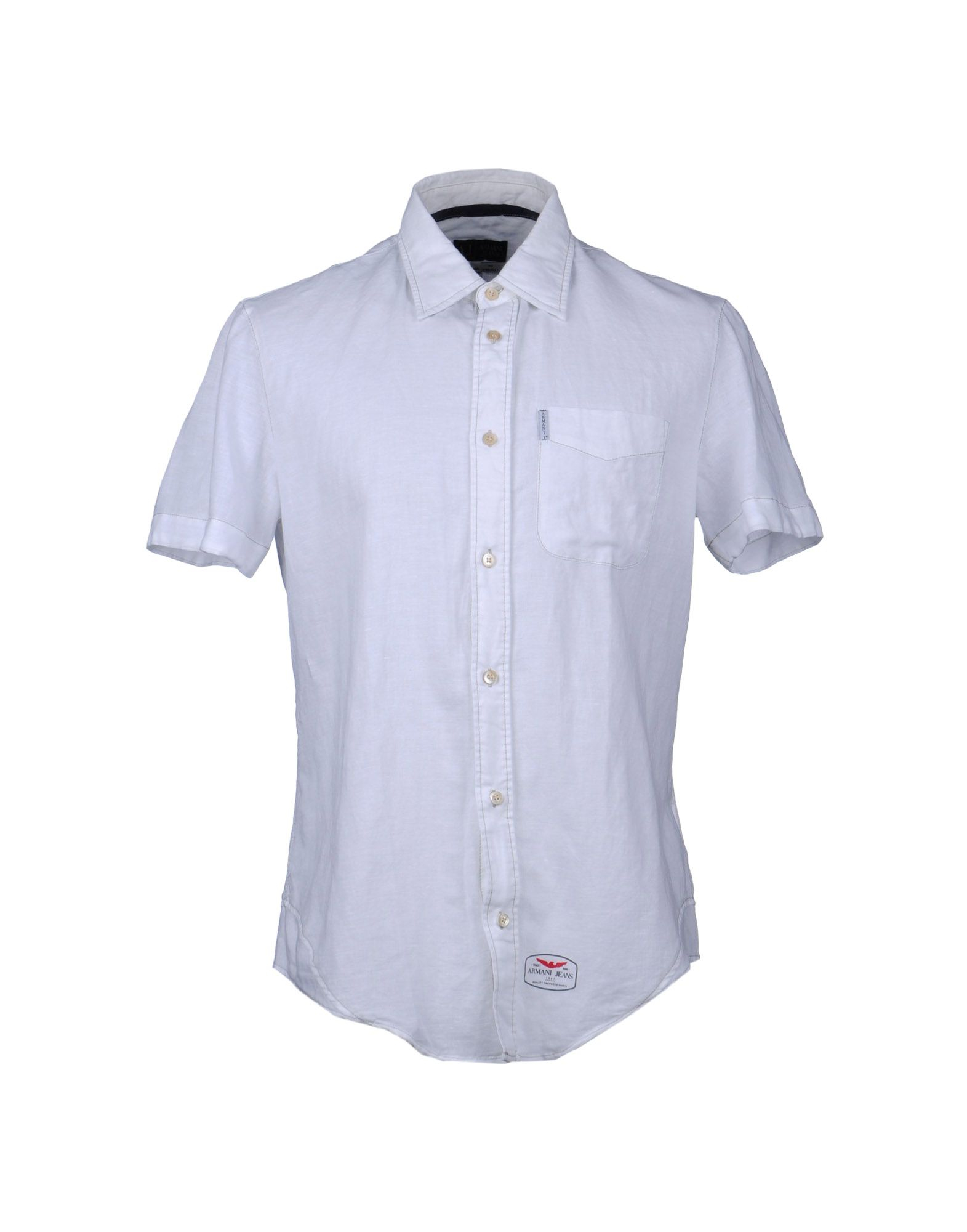 Armani jeans Shirt in White for Men | Lyst