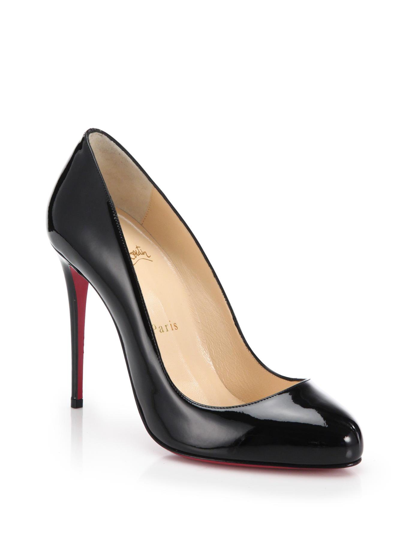 Christian Louboutin Dorissima Patent Leather Pumps in Black | Lyst