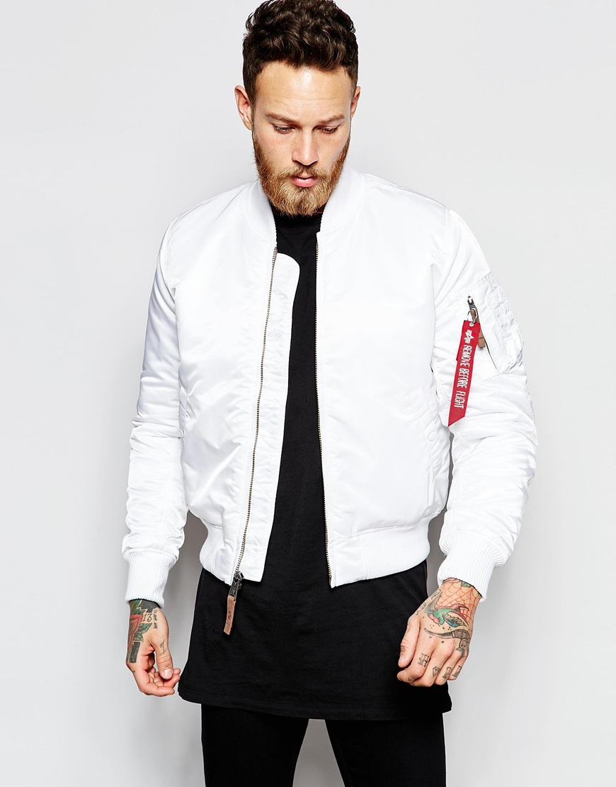 white bomber jacket for men - jackets in my home