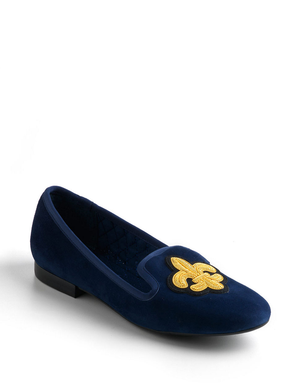 Blue Sandals: Nine West Navy Flats