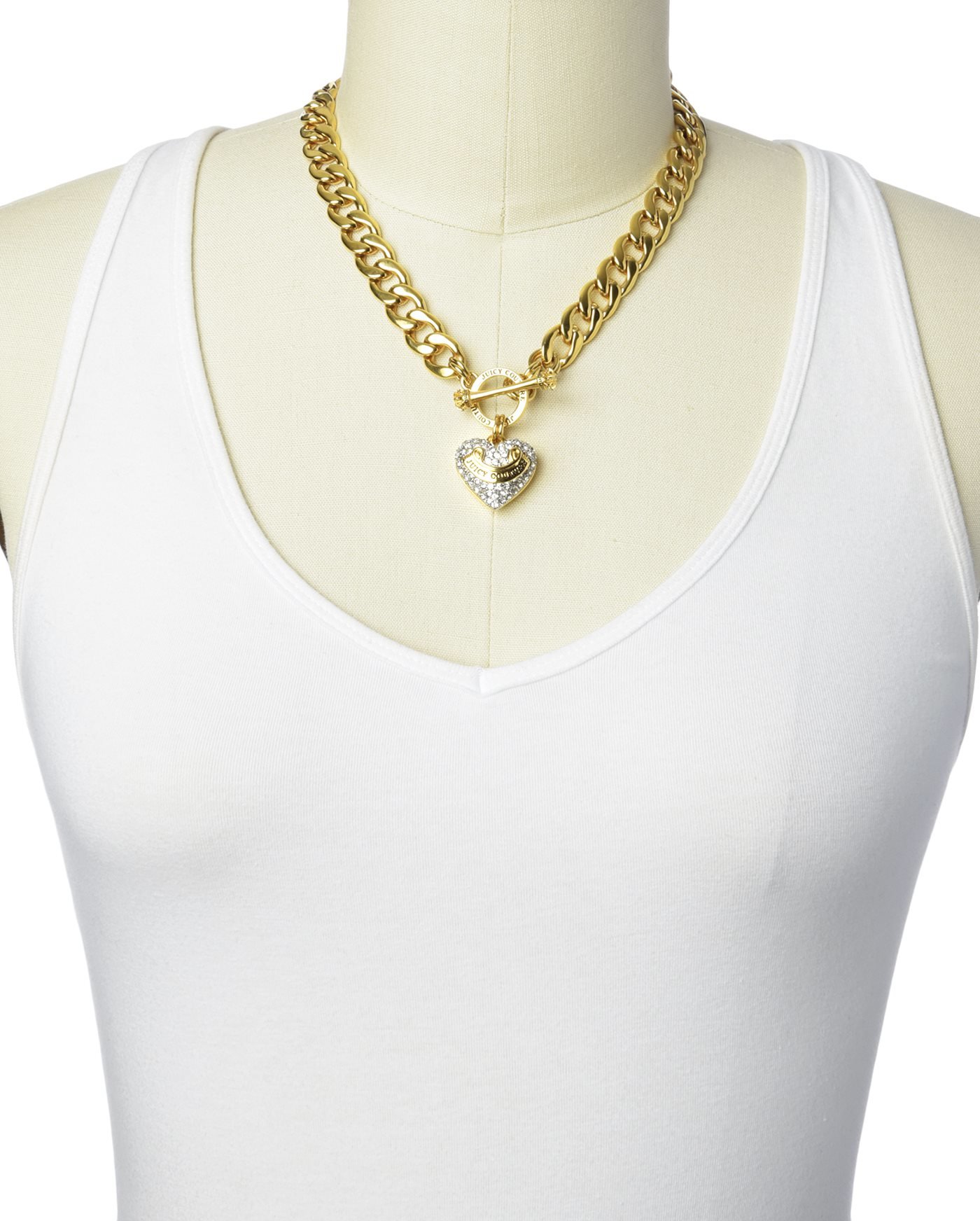 juicy couture gld pave banner heart starter necklace product 1 409288067 normal