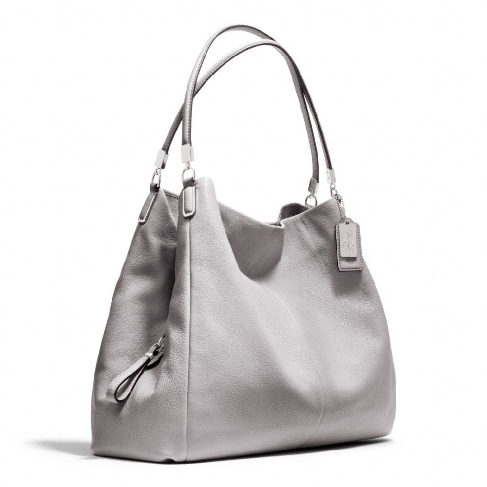 Lyst - COACH Madison Leather Phoebe Shoulder Bag in Gray