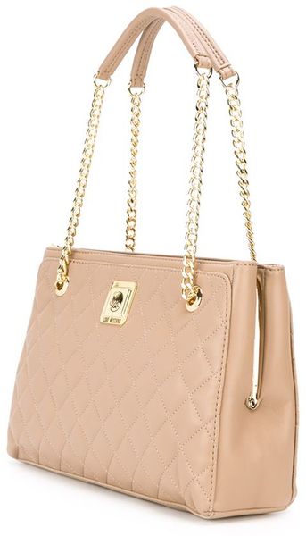 beige quilted shoulder bag