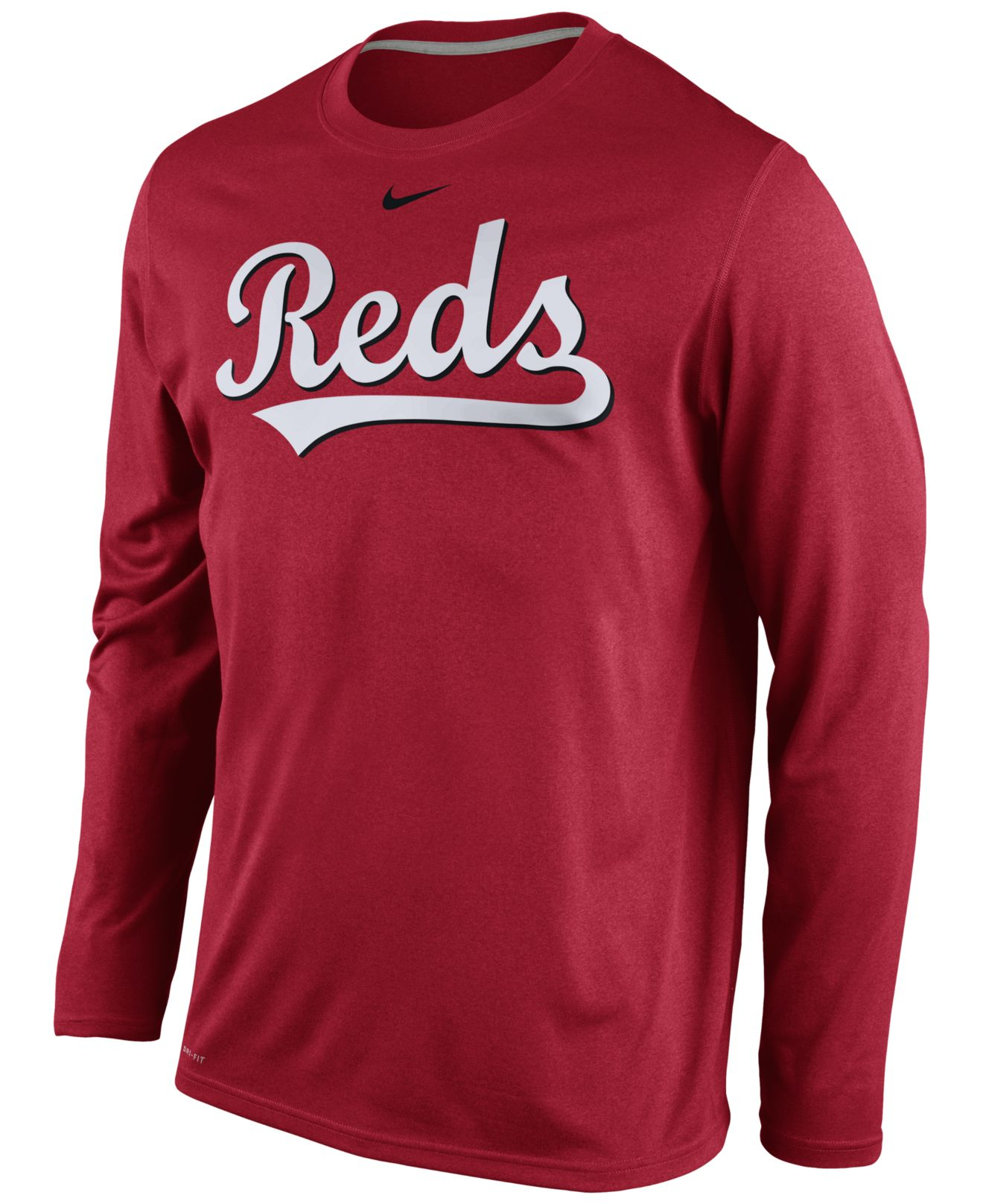 Nike Men's Long-sleeve Cincinnati Reds Legend T-shirt in Red for Men | Lyst