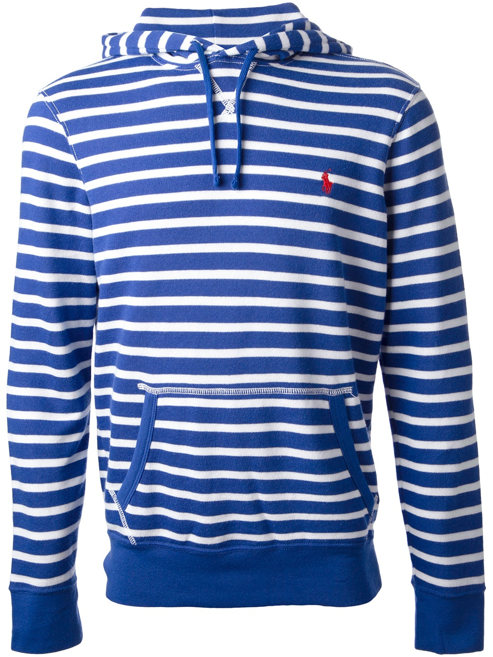 Lyst Polo Ralph Lauren Striped Hoodie In Blue For Men