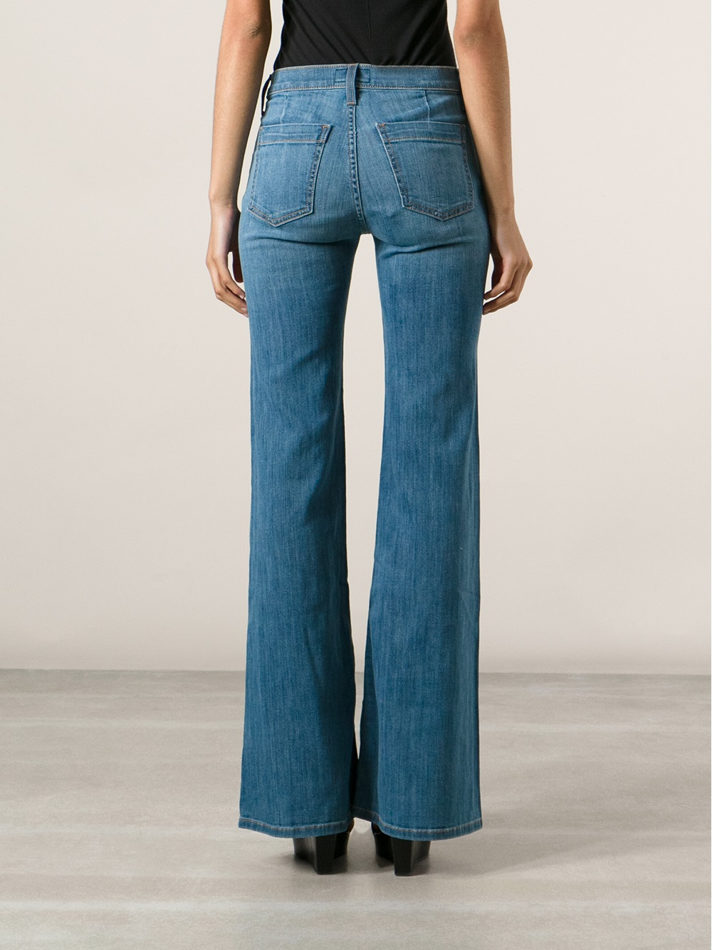 shape high waist flared jeans only