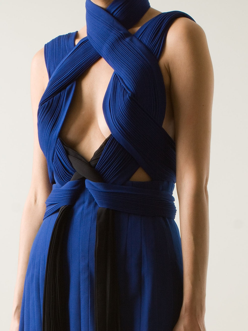 dion lee net pleat dress