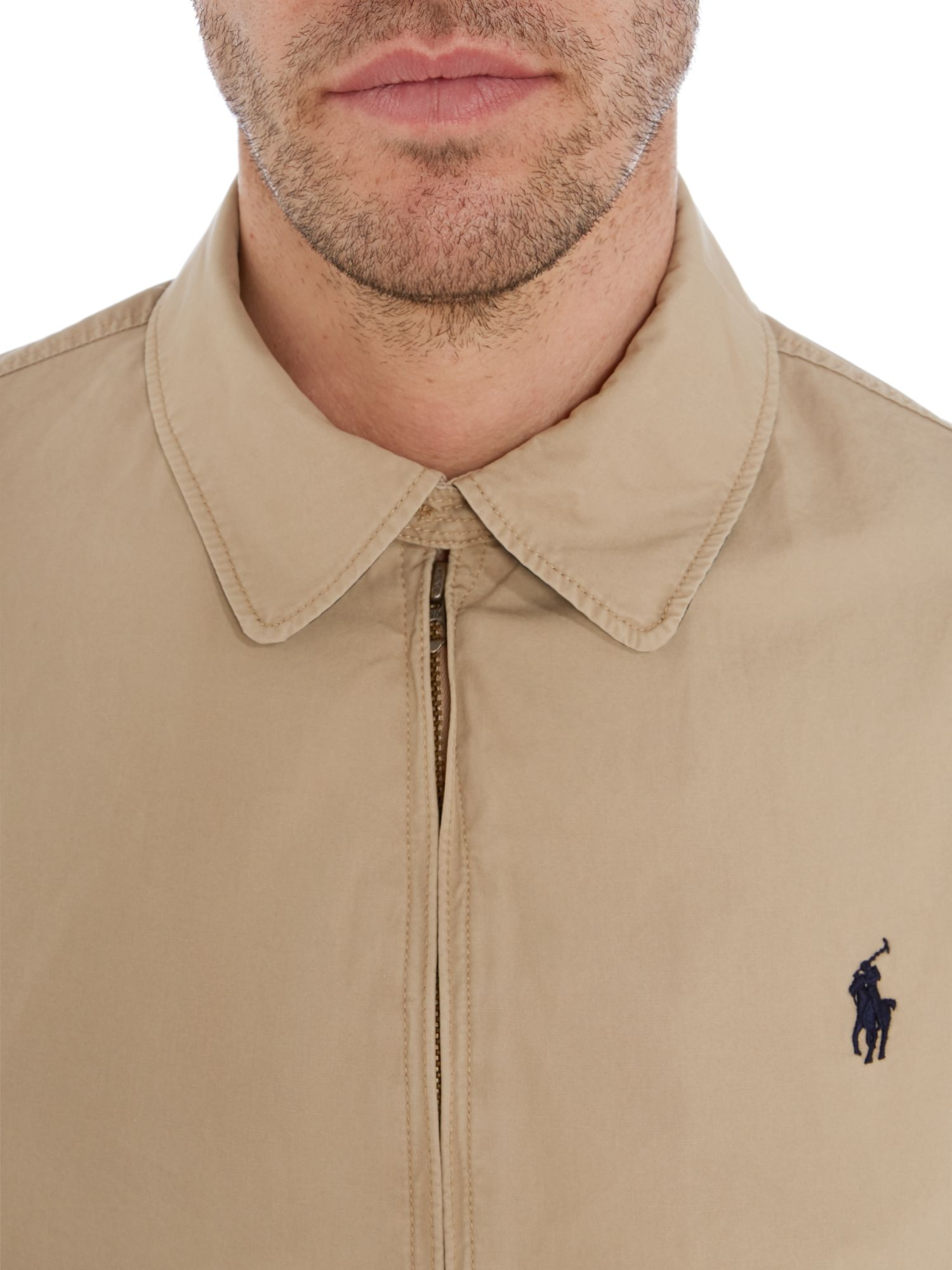 Polo ralph lauren Classic Landon Windbreaker Jacket in Natural for Men ...