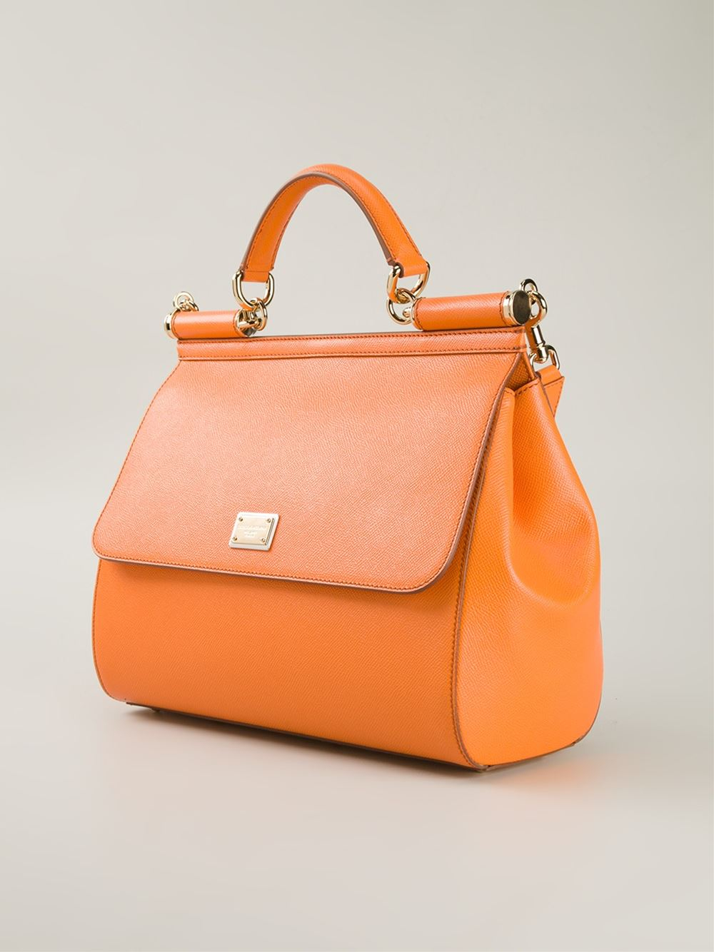 Lyst - Dolce & gabbana Large 'Sicily' Tote in Orange