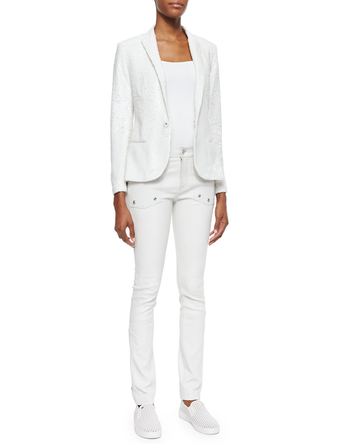 zadig and voltaire white high tops
