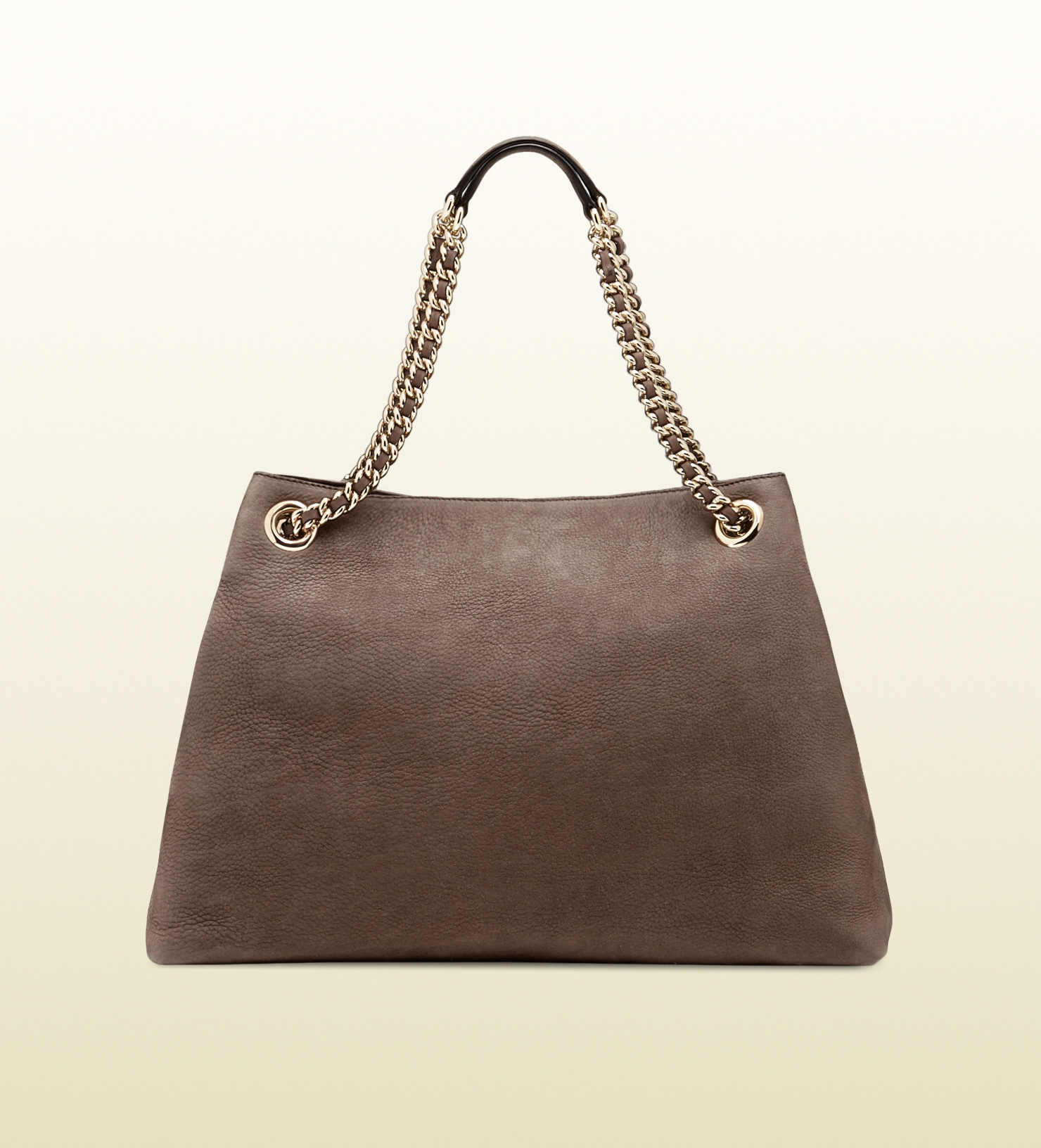 Lyst - Gucci Soho Nubuck Leather Shoulder Bag in Gray