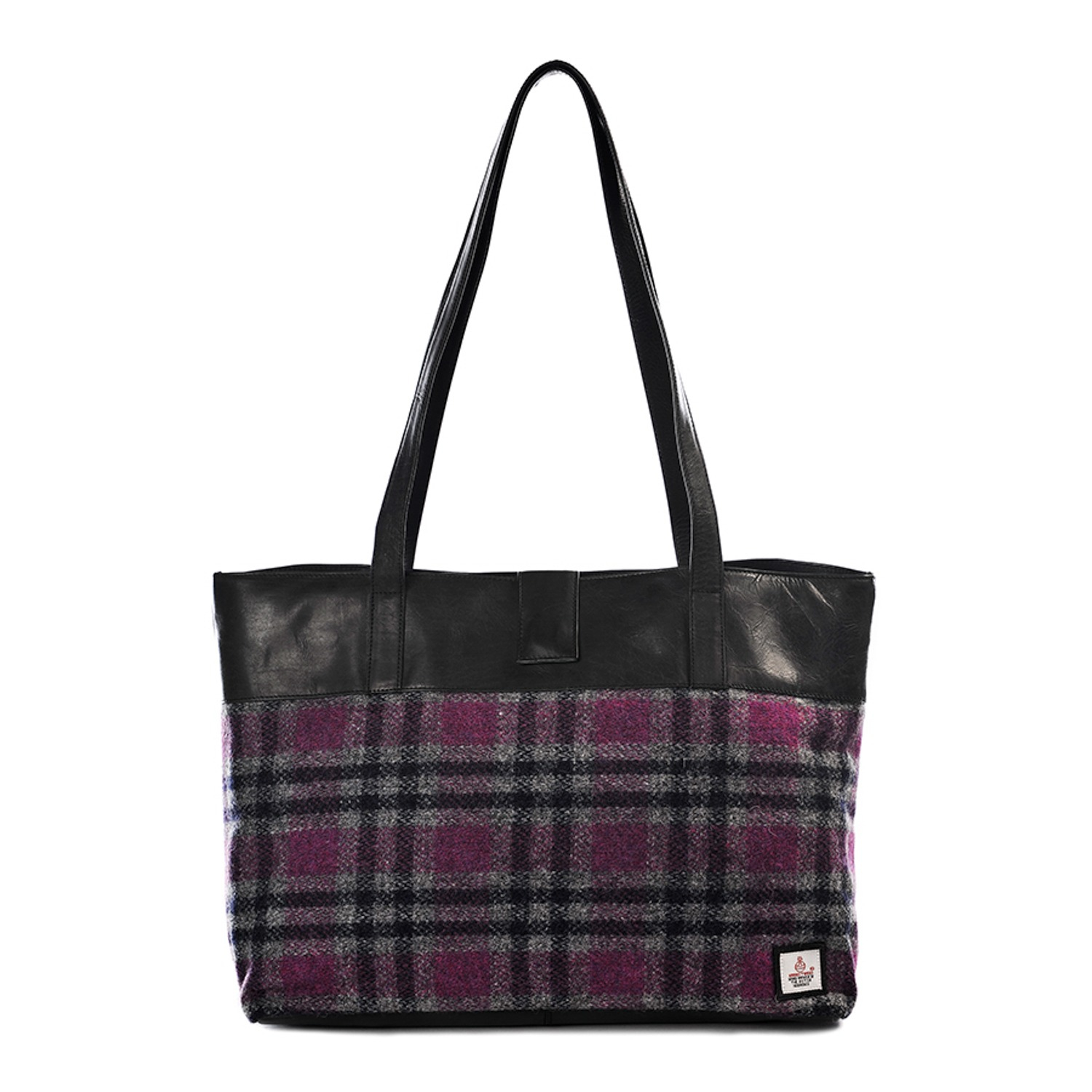 pink harris tweed bag