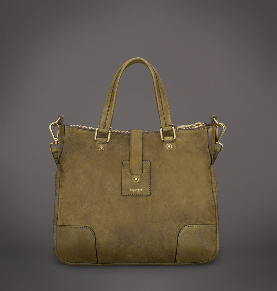 Lyst Belstaff Hampton Handbag In Green Gallery