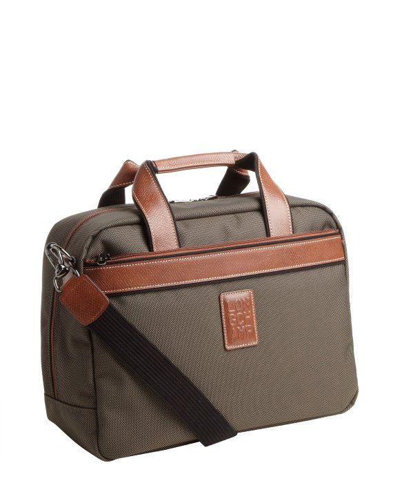Longchamp Olive &#39;Boxford&#39; Leather Trim Travel Bag in Green for Men (olive) | Lyst