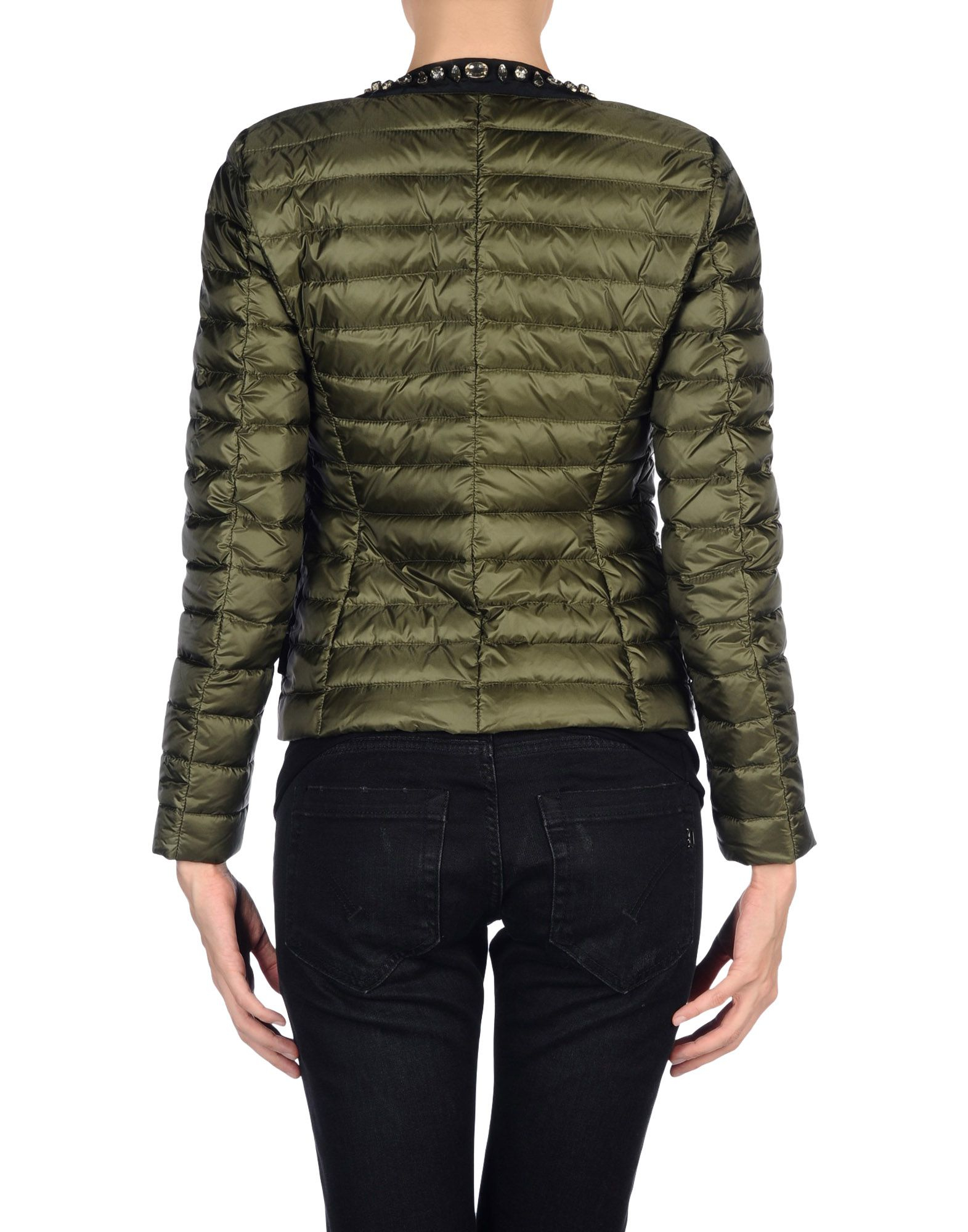 Moncler Down Jacket in Green (Military green) | Lyst