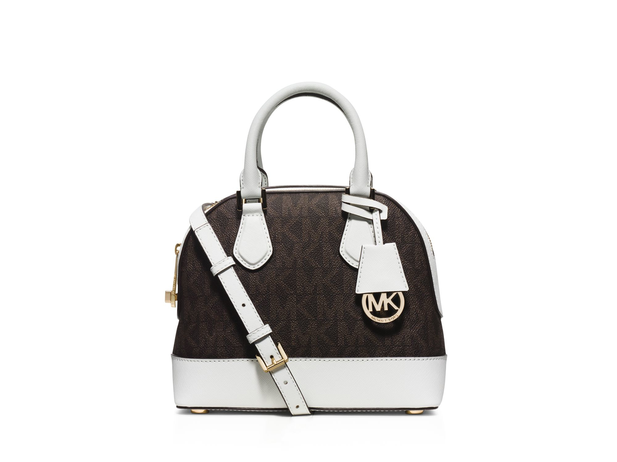 MICHAEL Michael Kors Cindy Large Dome Satchel Satchel Vanilla