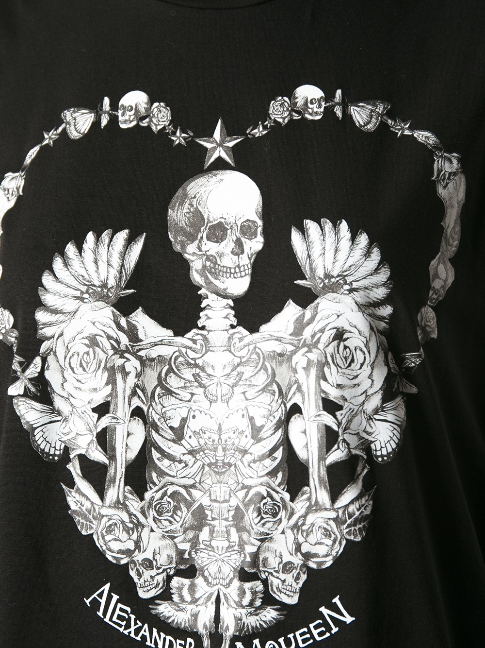 alexander mcqueen skeleton shirt