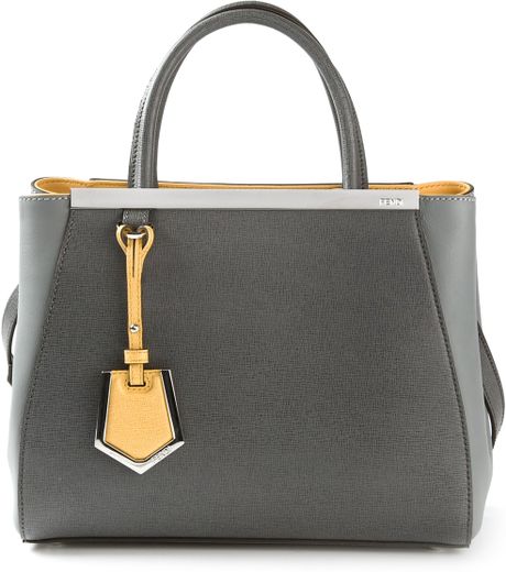 Fendi 2jours Tote in Gray (grey) | Lyst