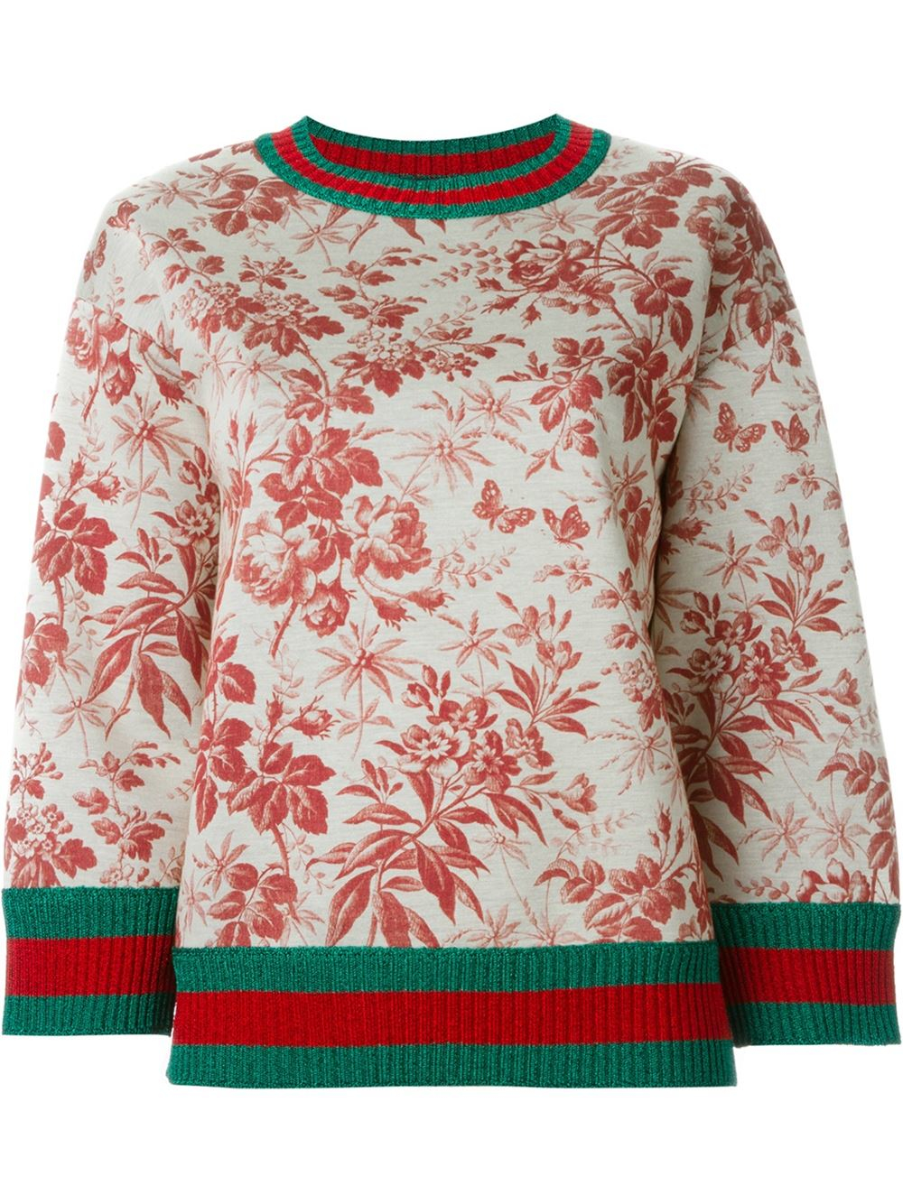Gucci Floral-print Neoprene Sweatshirt for Men | Lyst