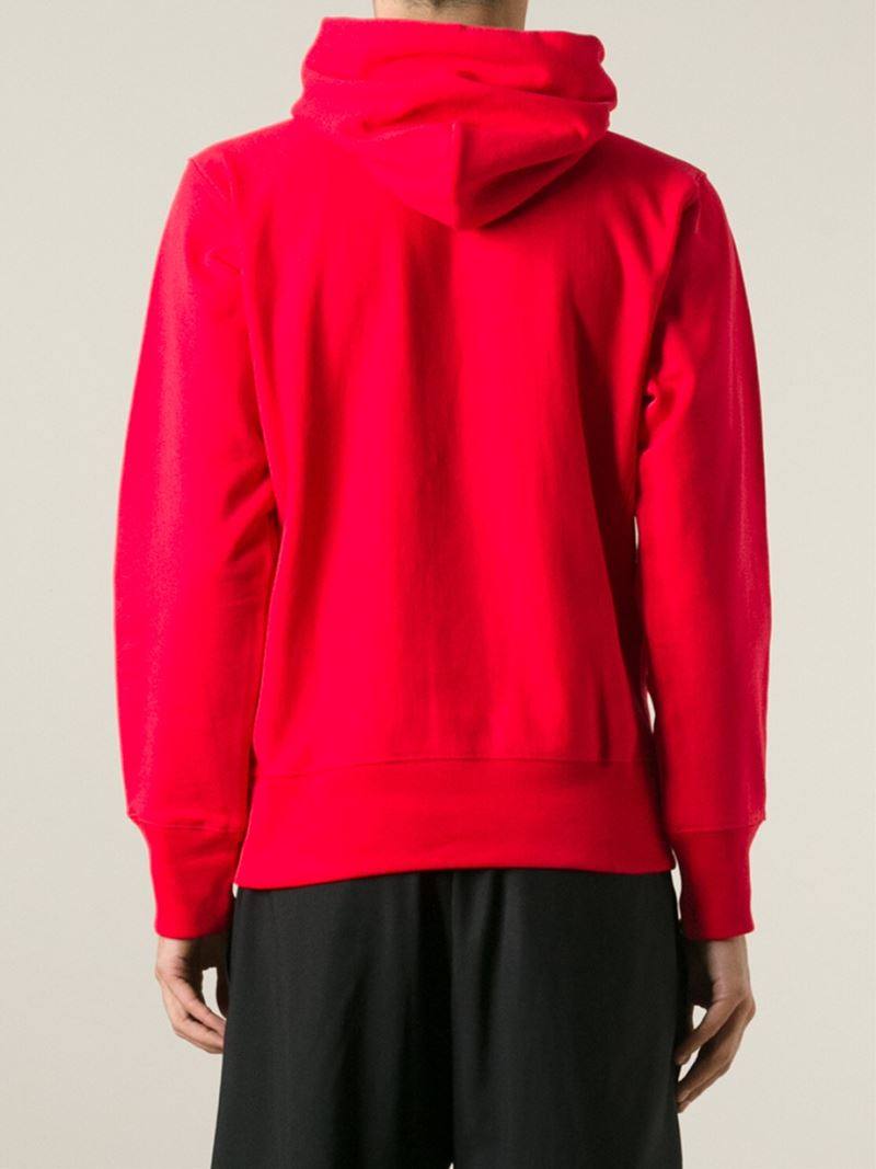 Lyst - Champion Kangaroo Pocket Hoodie in Red for Men